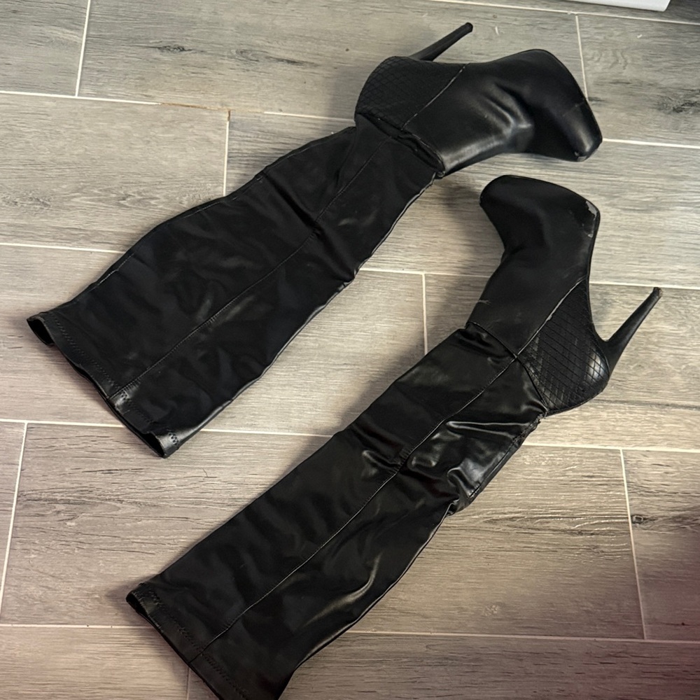Elegant Black Jennifer Lopez Women's Stiletto Boots
